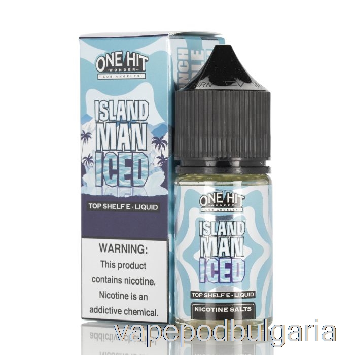 Vape 10000 Дръпки Island Man Iced - One Hit Wonder Salts - 30ml 25mg